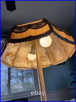 Vintage Miller Slag Glass Table Lamp