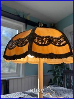Vintage Miller Slag Glass Table Lamp Vintage Miller Slag Glass Table Lamp