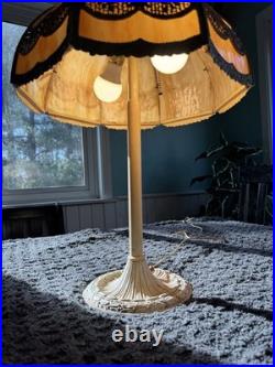 Vintage Miller Slag Glass Table Lamp Vintage Miller Slag Glass Table Lamp