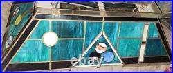 Vintage POOL TABLE Lamp PARTS/REPAIR SLAG Glass MULTI COLOR 40 X 19 PLZ READ