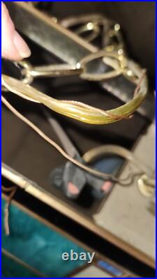 Vintage POOL TABLE Lamp PARTS/REPAIR SLAG Glass MULTI COLOR 40 X 19 PLZ READ