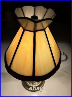 Vintage Slag Glass Lamp 11 Inches Tall