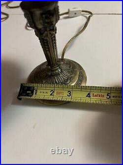 Vintage Slag Glass Lamp 11 Inches Tall
