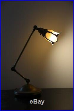 Vintage Slag Glass Lamp Antique Slag Glass Lamp