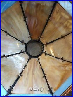 Vintage Slag Glass Lamp Oasis Colorful Vintage Slag Glass Lamp Oasis Colorful