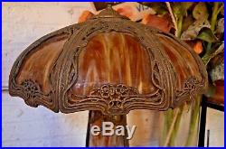 Vintage Slag Glass Lamp by Cleveland Lamp Co Vintage Slag Glass Lamp by Cleveland Lamp Co
