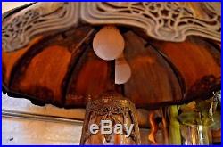 Vintage Slag Glass Lamp by Cleveland Lamp Co Vintage Slag Glass Lamp by Cleveland Lamp Co