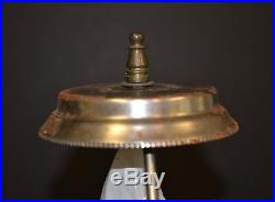 Vintage Slag Glass Table Lamp 22 Tall 8 Glass Panels