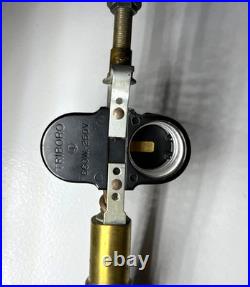 Vintage Tiffany Style Ornate Metal Slag Glass Table Lamp