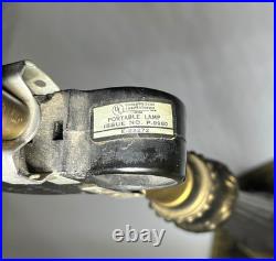 Vintage Tiffany Style Ornate Metal Slag Glass Table Lamp