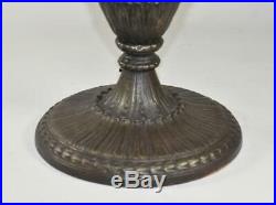 Vintage leaded Panel Slag Glass Lamp Base