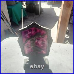 Vtg Frankart Style Billings Bronze Art Deco Nude Lady Nymph Slag Glass Lamp