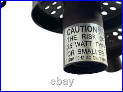 Vtg Pair Floral Slag Glass Pond Lily Tiffany Style Gooseneck 2 Light Table Lamps