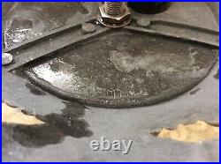Vtg Slag Stained Glass Ef & Ef Industries Three Way Lamp #539 Bronze Tone Works
