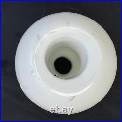 White Slag Glass Lamp Spacers Houze Akro Agate Antique Vtg Art Deco Lamp Parts