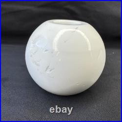 White Slag Glass Lamp Spacers Houze Akro Agate Antique Vtg Art Deco Lamp Parts