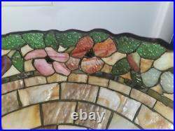 Wilkinson Leaded Slag Stained Glass Floral Lamp Handel Duffner Tiffany Era