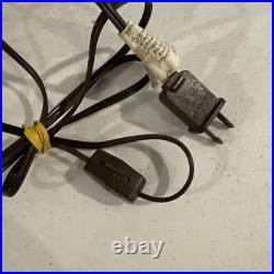 Wired Stained Slag Glass Thanksgiving Holiday Turkey Light Lamp Copper Wings 9'